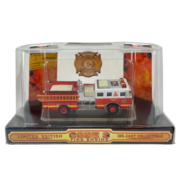 Code 3 Fire Engine Die Cast Model Philadelphia Fire Dept 1:64 - Picture 1 of 4